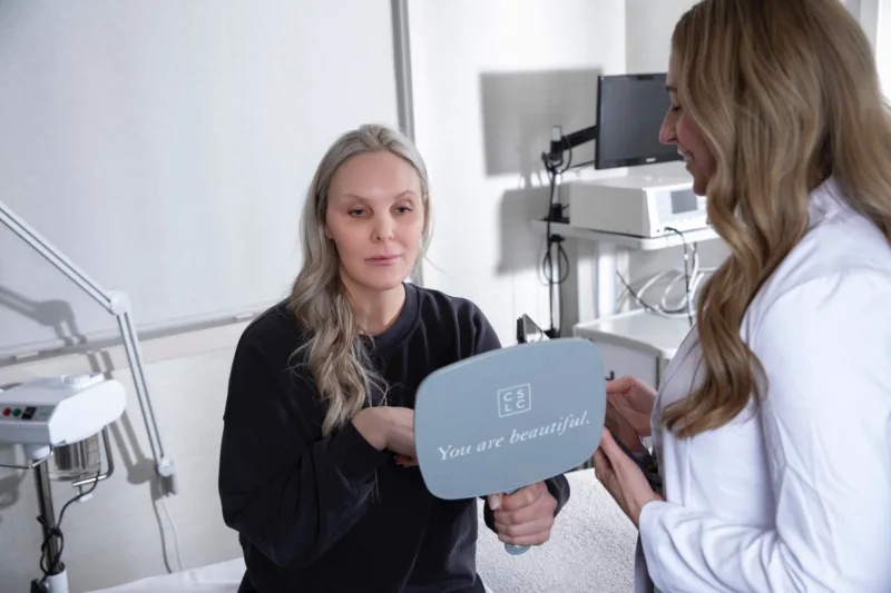 Patient consultation for Botox at Cosmetic Skin & Laser Center in Wellington, FL