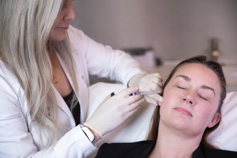 Patient receiving natural-looking dermal fillers in Lake Mary, FL