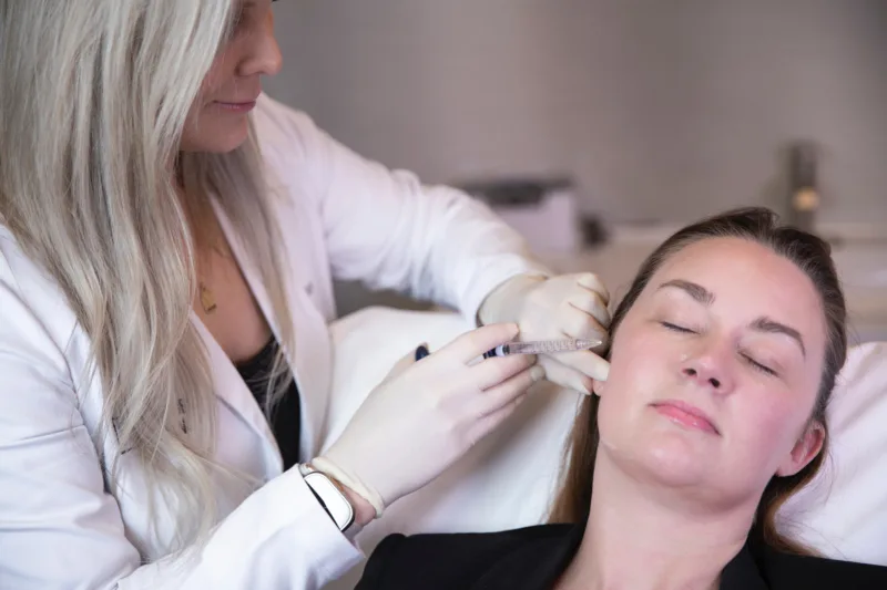 Patient receiving natural-looking dermal fillers in Lake Mary, FL