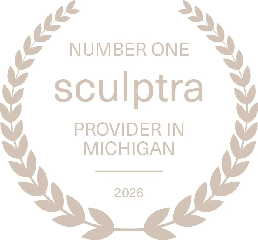 #1 Sculptra Provider in Michigan 2026 Sculptra award: Number One Provider in Michigan, 2026