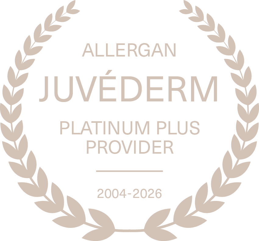Allergan Juvéderm Platinum Plus Provider recognition earned by CSLC from 2004 through 2026.