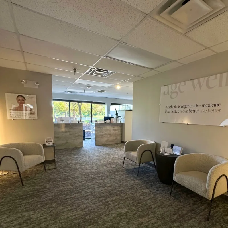 Reception area at Cosmetic Skin & Laser Center in Ann Arbor, MI