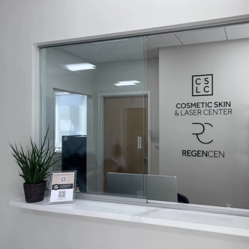 Reception area at Cosmetic Skin & Laser Center in Marco Island, FL