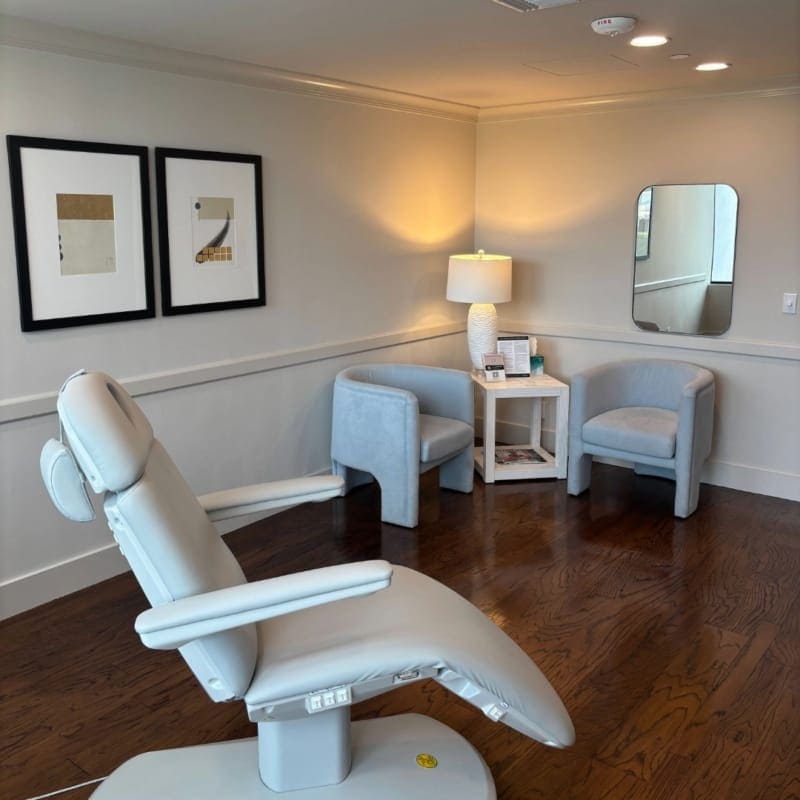 Reception area at Cosmetic Skin & Laser Center in Palm Beach, FL