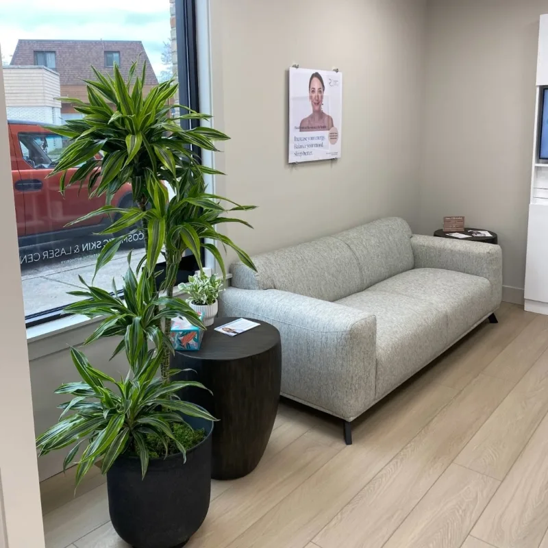 Reception area at Cosmetic Skin & Laser Center in Suttons Bay, MI