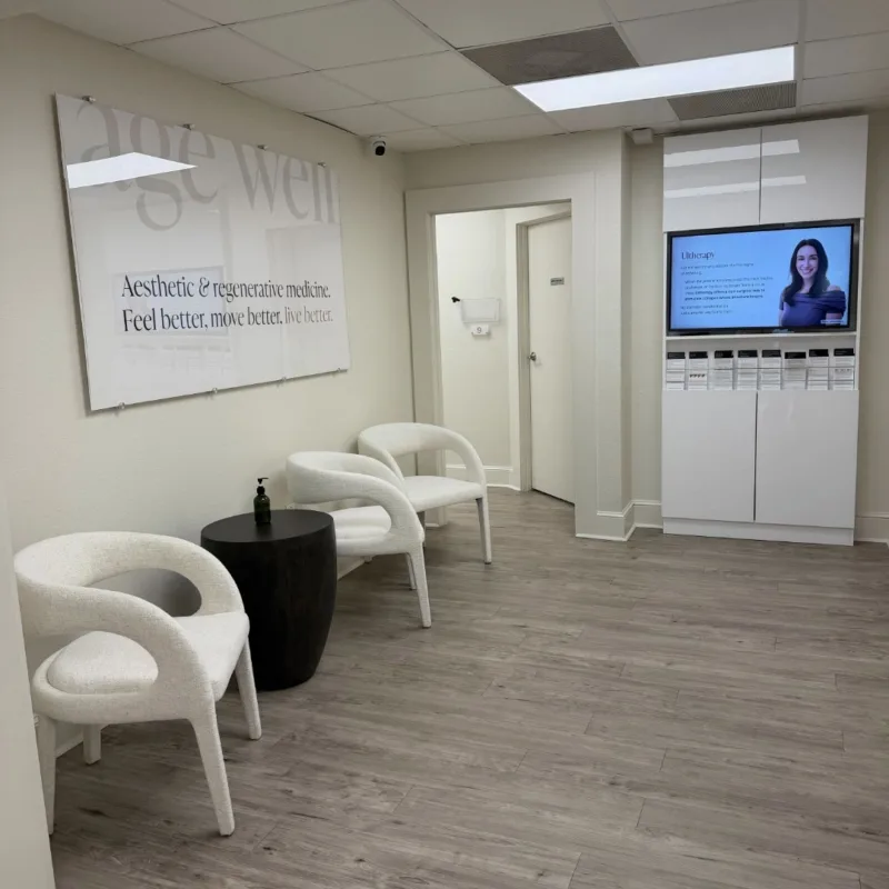 Reception area at Cosmetic Skin & Laser Center in Winter Park, FL